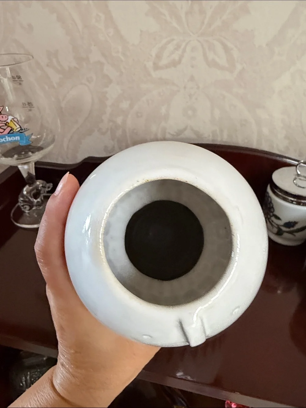 West Elm + Atelier Stella  double face white ceramic vase